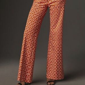 Anthropologie |  Naomi Ponte Wide-Leg Flare Pants by Maeve: Printed Edition